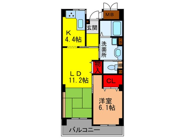 ベルデ石きりの物件間取画像